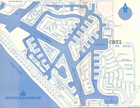 Huntington Harbour map