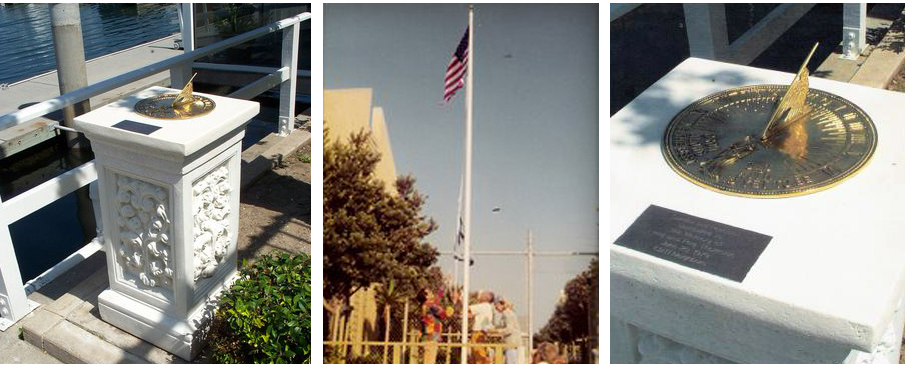 sundial flagpole dedication